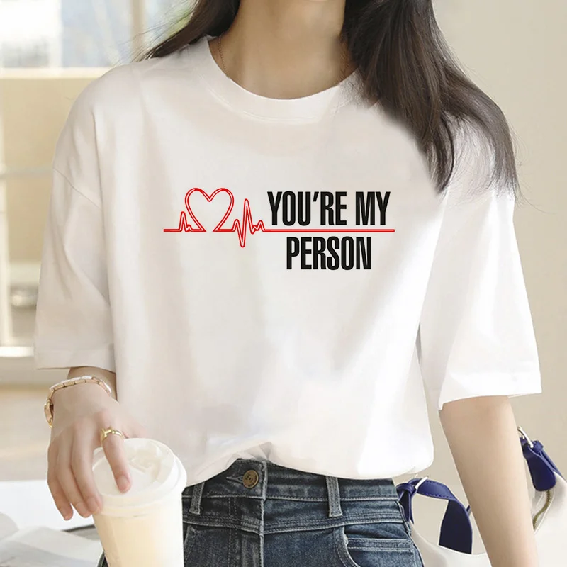 Greys anatomy t-shirt tshirt donna coppia vestiti grunge harajuku kawaii corea tumblr vestiti t-shirt grafica tees donne