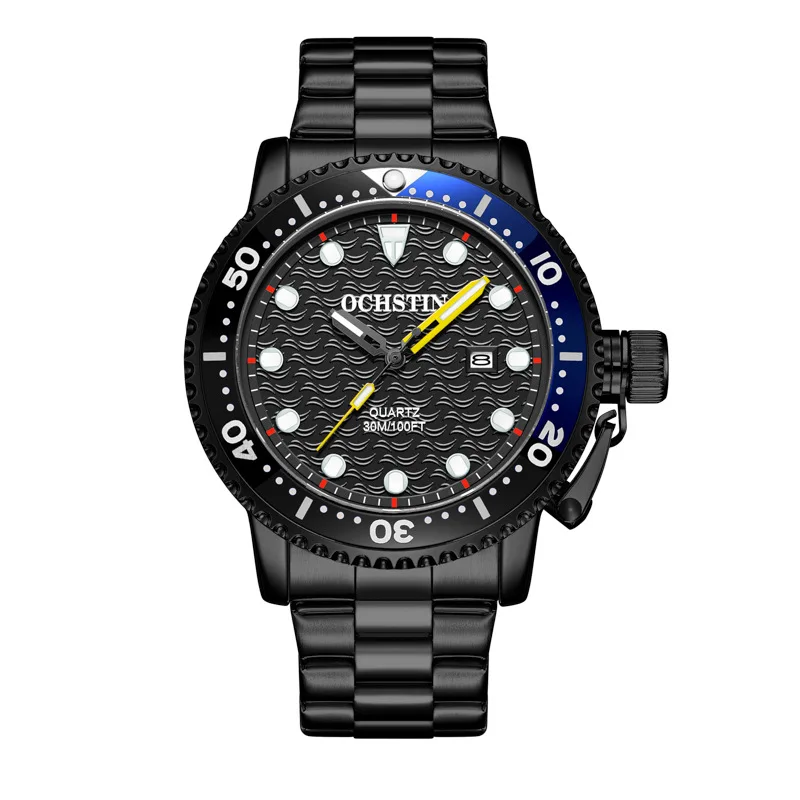 Swiss brand Navigator series best-selling steel band quartz men\'s watches, luminous waterproof fashion watches for men