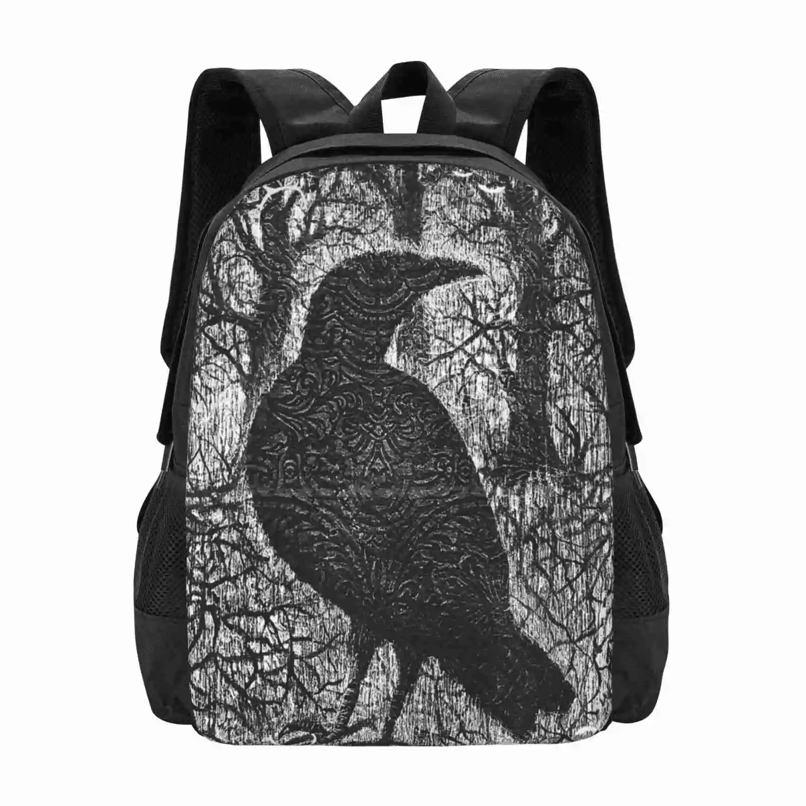 

Raven Pattern Design Bagpack School Bags Kafanov Vasily Fishtower Smashing Pumpkins Art Mewithoutyou Art Album Art Surrealism