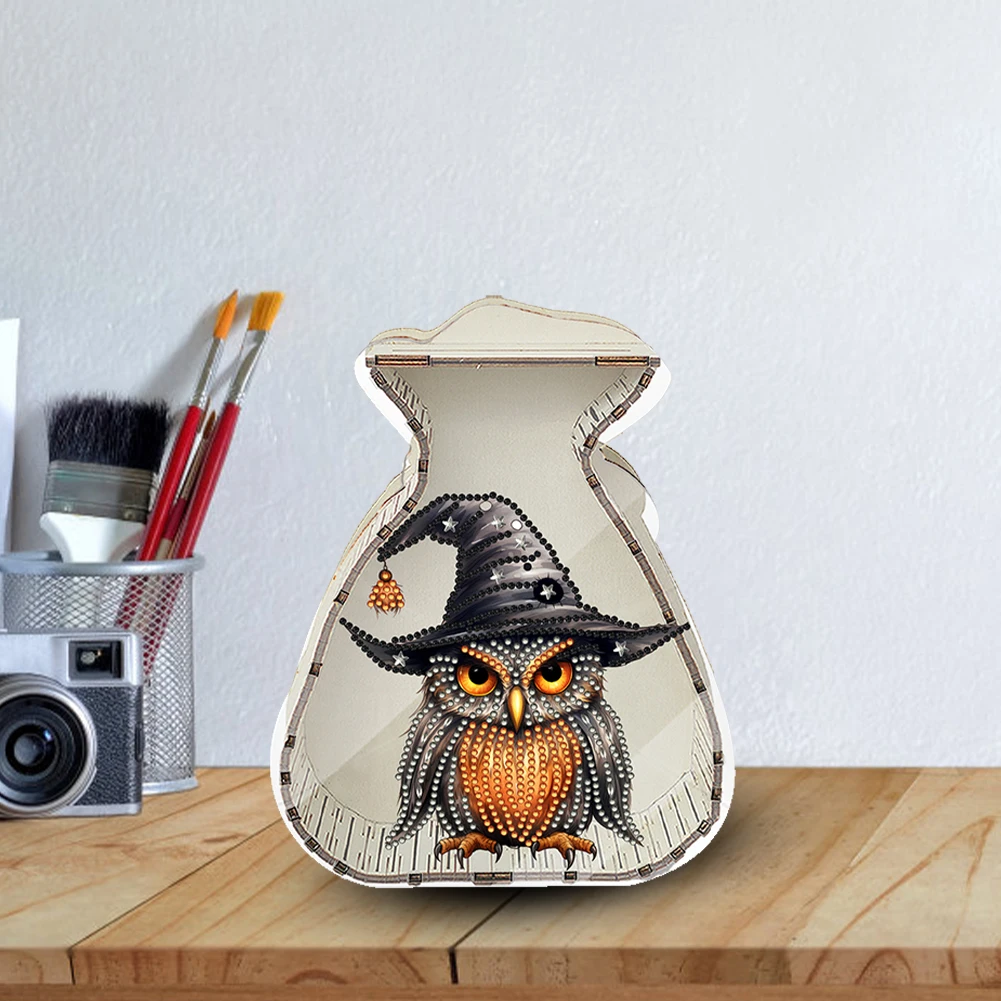 

Акриловая деревянная копилка-подставка для алмазной мозаики, держатель для монет, декор для взрослых и начинающих