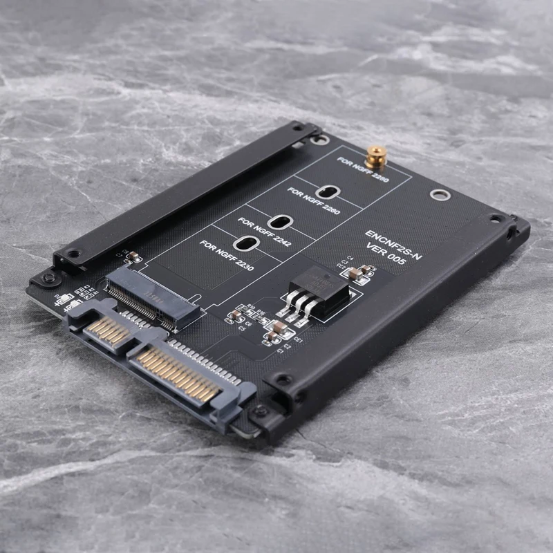Black Case CY B+M Socket 2 M.2 NGFF (SATA) SSD To 2.5 SATA Adapter For 2230/2242/2260/2280Mm M2 SSD,Requisite