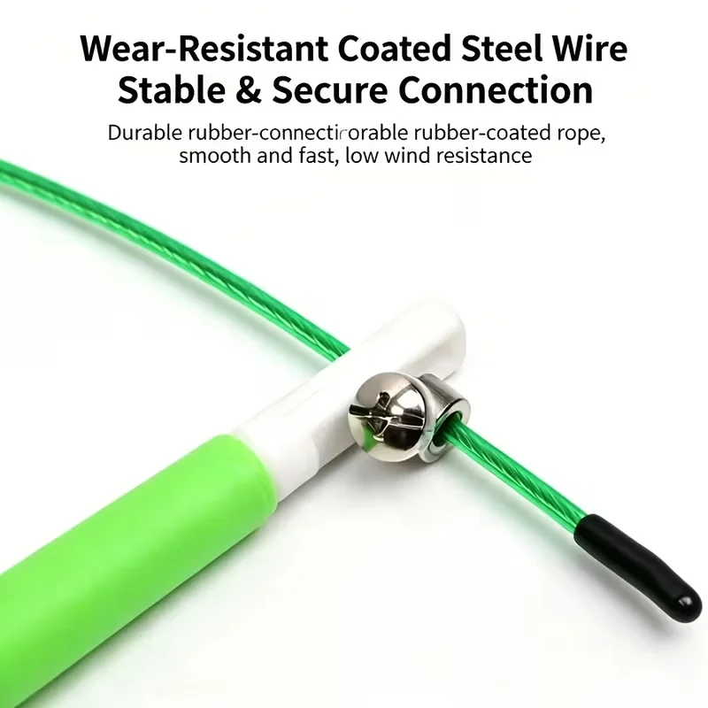 Fast Bearing Weighted Jump Rope, Boxing Speed Training Skipping Rope, Men Women General Fitness Rope
