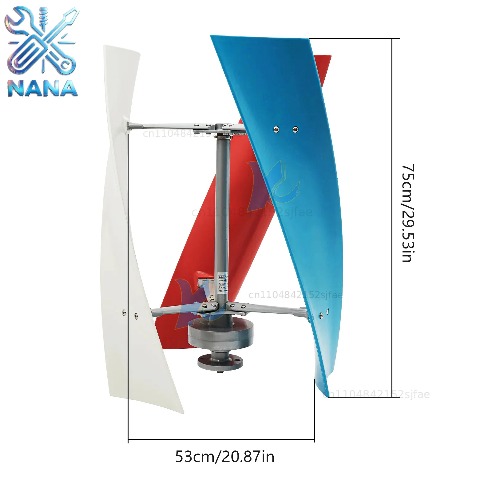 3000W 5000W 10000W Free Energy Wind Power Turbine Generator 3KW 5KW 10KW 12V 24V Vertical Axis Home Use Roof Windmill Low Noise