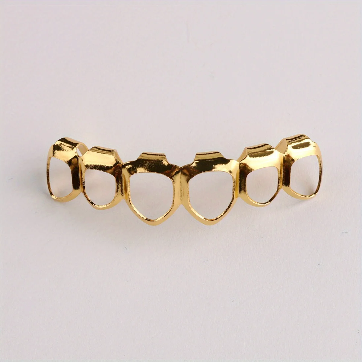1pc/1pcs Hip Hop Teeth Copper Plated Hollow Teeth Ornaments for Men and Women Halloween Props Teeth Jewelry