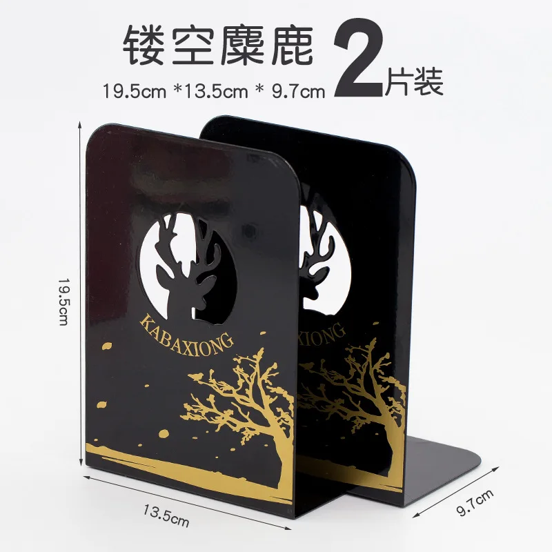 Creative Bookends Stand Bookshelf Desktop Decor Storage Rack Bookend Book Holder School Stationery Office Desktop File Organizer