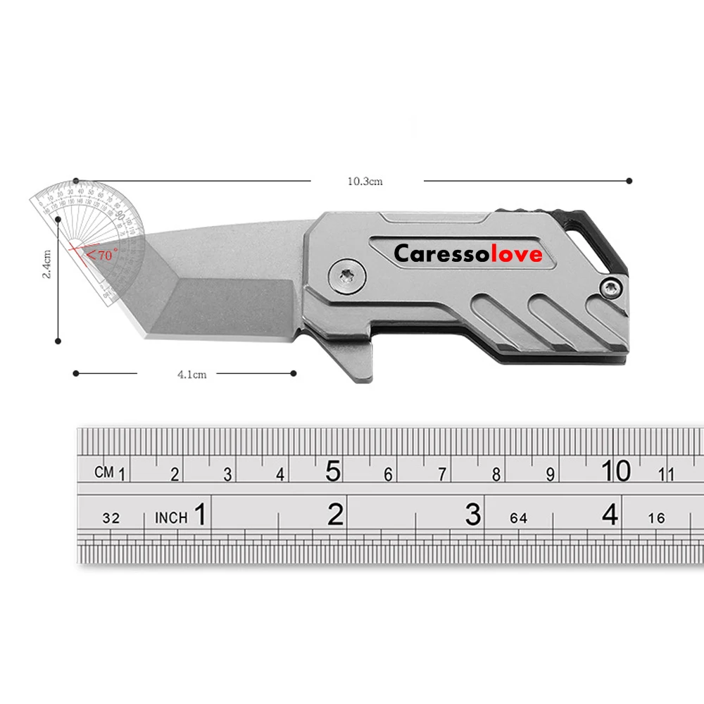 D2 Steel Self-defense Folding knife Portable EDC Mini Keychain Pocket Knife Outdoor Survival Camping Equipment Folded Jackknife