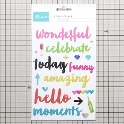 Percorso creativo adesivi in resina epossidica autoadesivi artigianato fai da te abbellimenti per feste Scrapbooking decorazione per la creazione di carte fai da te