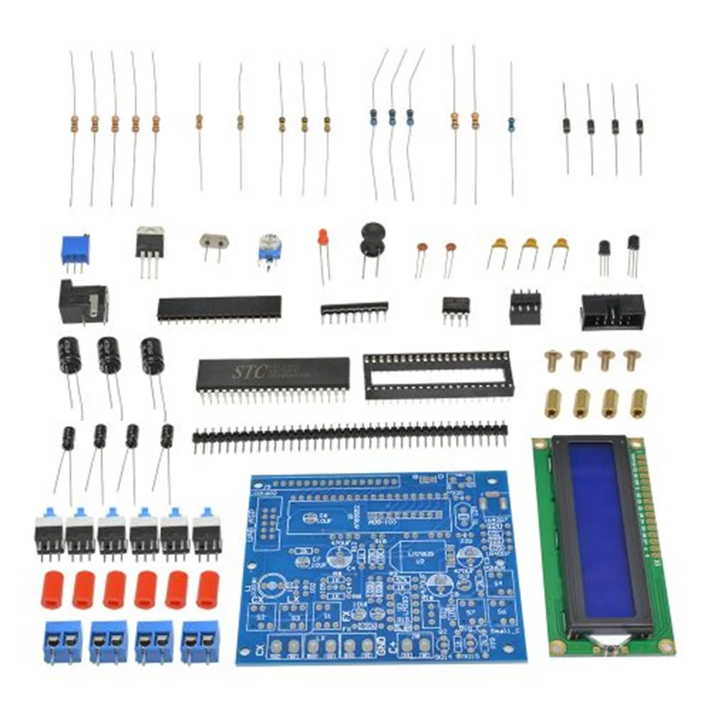 Tester kondensatorów DIY zestaw DIY cyfrowy wyświetlacz LCD indukcyjność miernik częstotliwości składowa Tester 0.1μH-1H komponent Tester