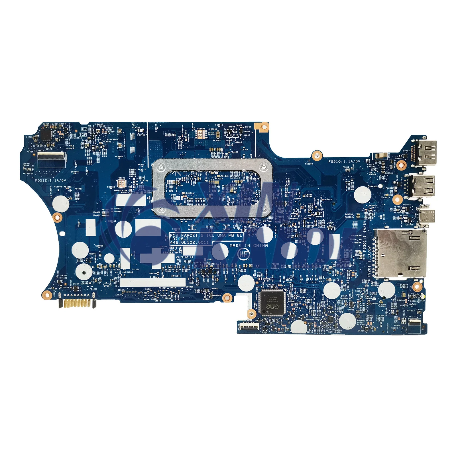 Placa base 19798-1 para HP X360 14-DH L87921-001 L87921-501 L87921-601 portátil con I5 I7 10th CPU completa probada