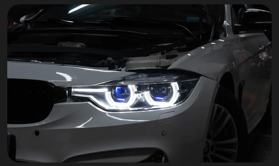 AKD Car Lights for BMW F30 LED Headlight Projector Lens 2012-2019 F31 F35 3 Series 320i 325i DRL AngelEye Automotive Accessories