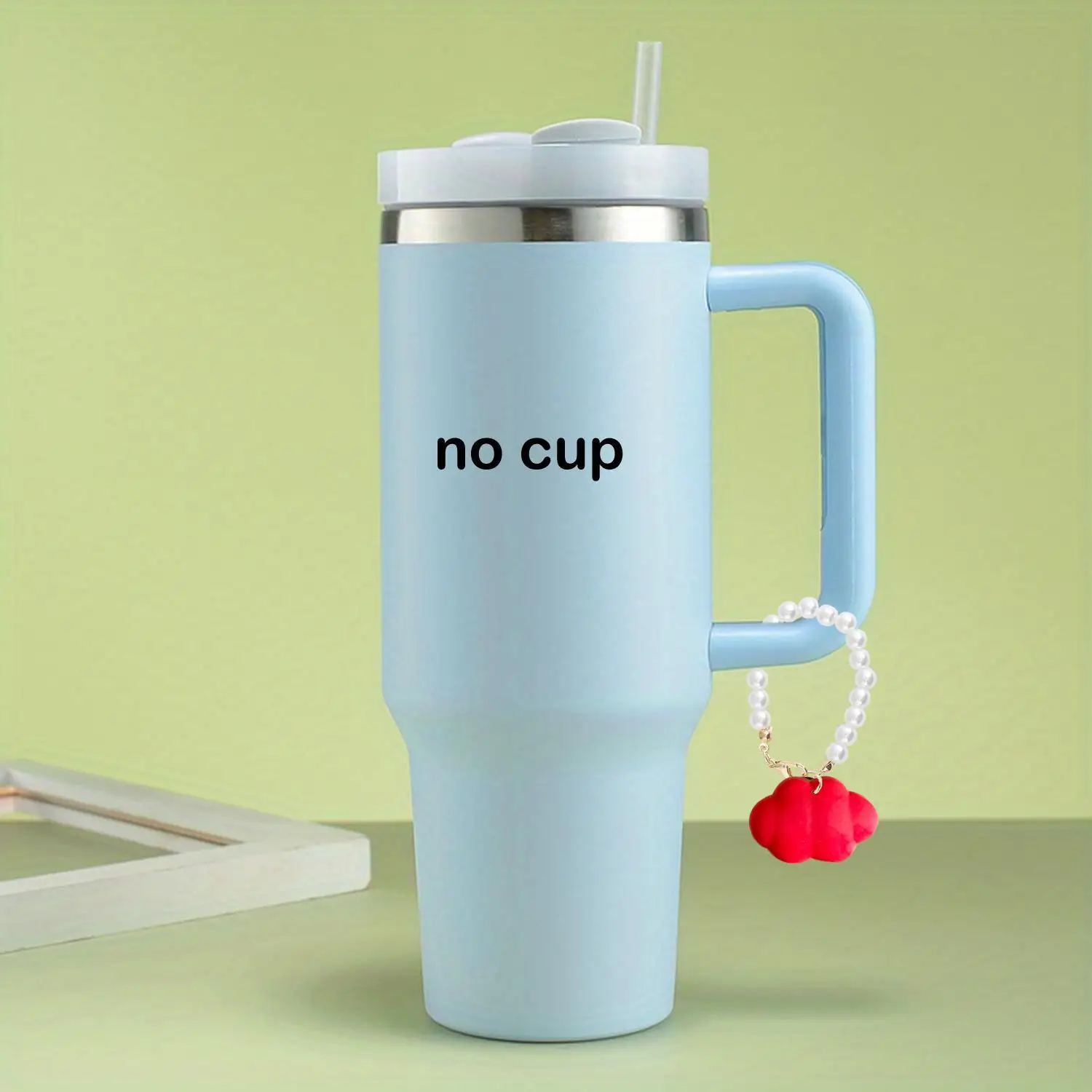 

Letter Charm Accessories for Stanley Cup Initial Pearl Personalized Handle Charm for Stanley Tumbler Cup Accessories