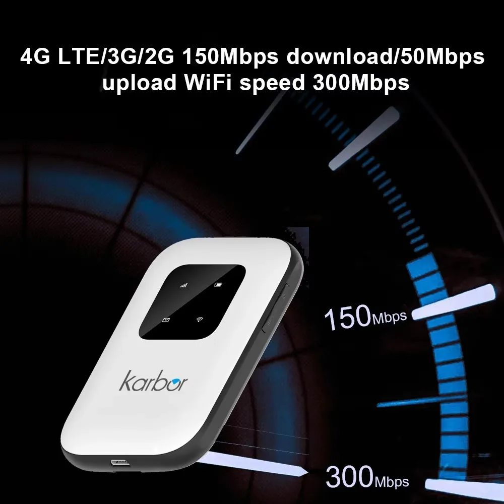 ポータブルLTE Wi-Fiルーター、SIMカードスロット付きWi-Fi 4Gルーター、2700mAhバッテリー、モデムルーター、Wi-Fi 4G/5G、SIMカード対応