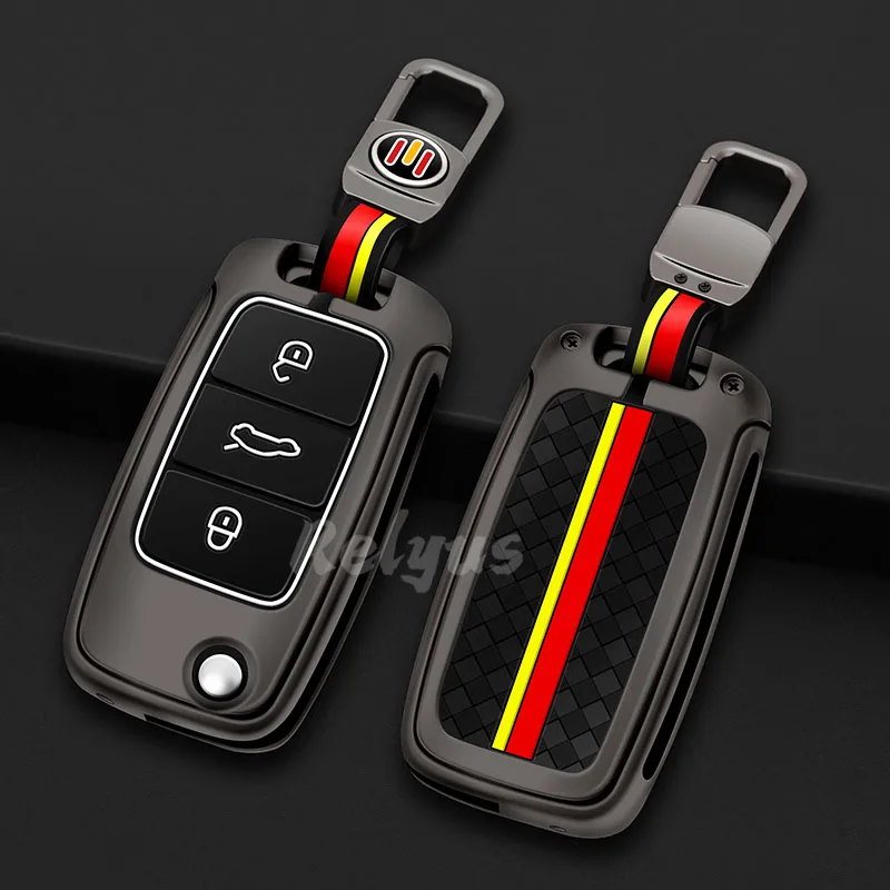 Zinc Alloy Car Key Cover for Volkswagen VW Golf 4 Bora Polo Tiguan Jetta Passat b5 b6 b7 New Beetle for Skoda Octavia Key Cover