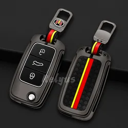 Zinc Alloy Car Key Cover for Volkswagen VW Golf 4 Bora Polo Tiguan Jetta Passat b5 b6 b7 New Beetle for Skoda Octavia Key Cover