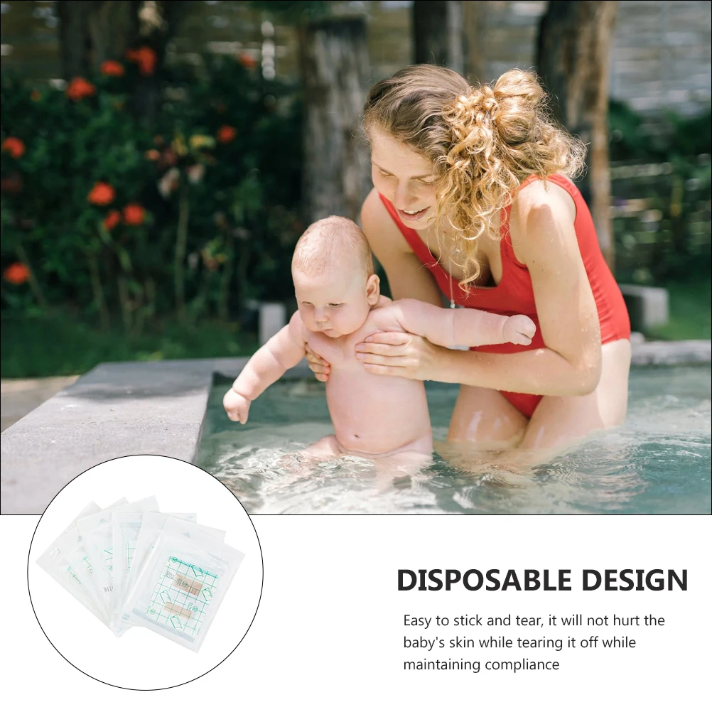 

2 Boxes Waterproof Navel Patches Baby Belly Button Sticker Pu Material Hypoallergenic Newborn Disposable