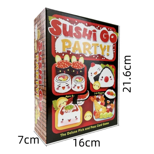 Imagen 2 del producto Tarjeta de juego de reunión familiar Sushi Go Party, juego de cartas divertido, baraja de mesa de fiesta