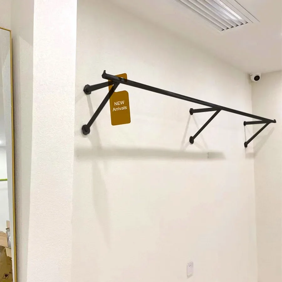 Elegant Cloth Racks Selling Long Extended Design Heavy Large Anti Slip Boutique Office Clother Hanger Wall Cabide Home Furniture