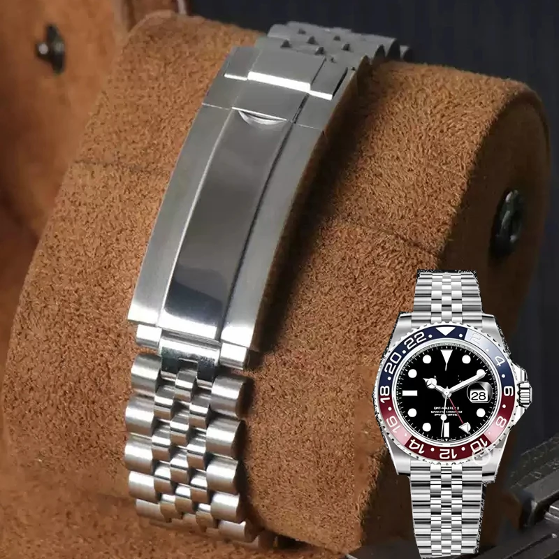 

904L Jubilee Watchband For Rolex Sub GMT Yacht Daytona Men's Strap 20mm Luxury watch chain Mod Parts Replacement Accessories