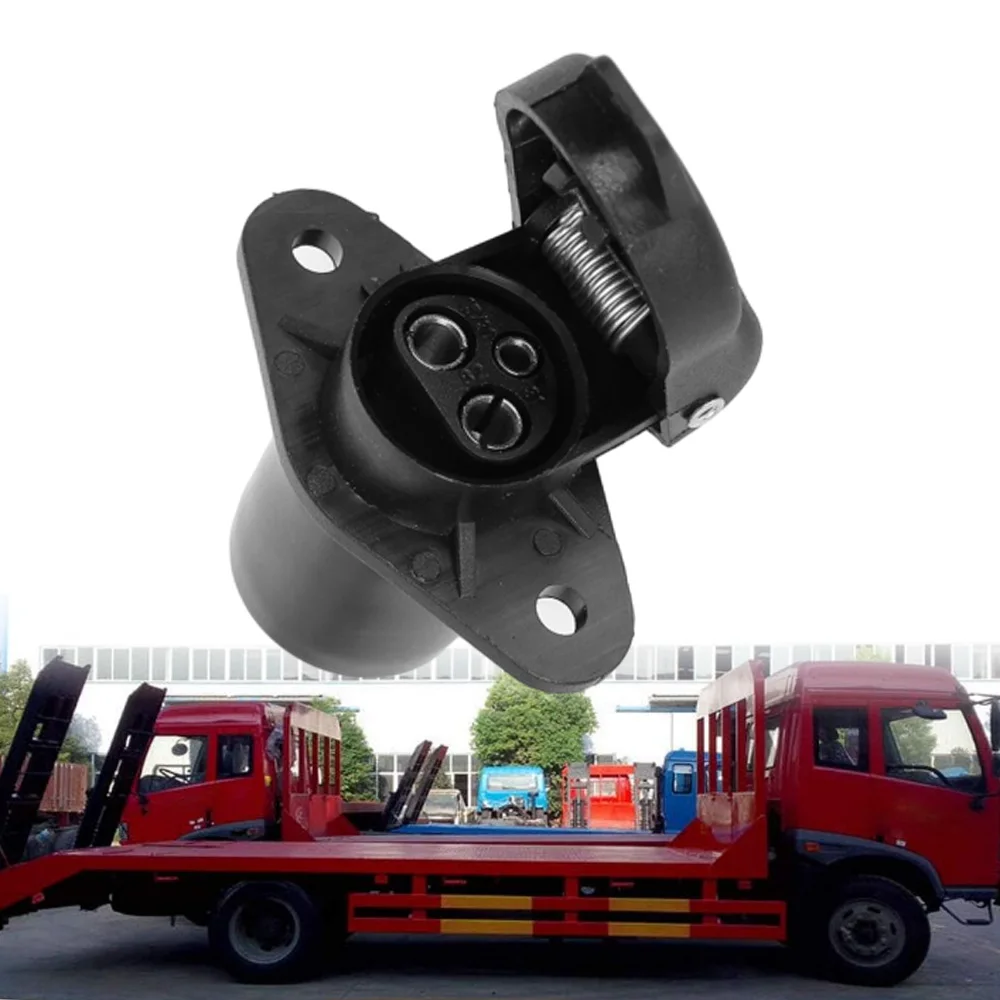 

12 V Caravan Trailer Plug Socket Adapter 3 Pin RV Trailer European Socket Wiring Connector Adapter For Trailer Caravan Truck