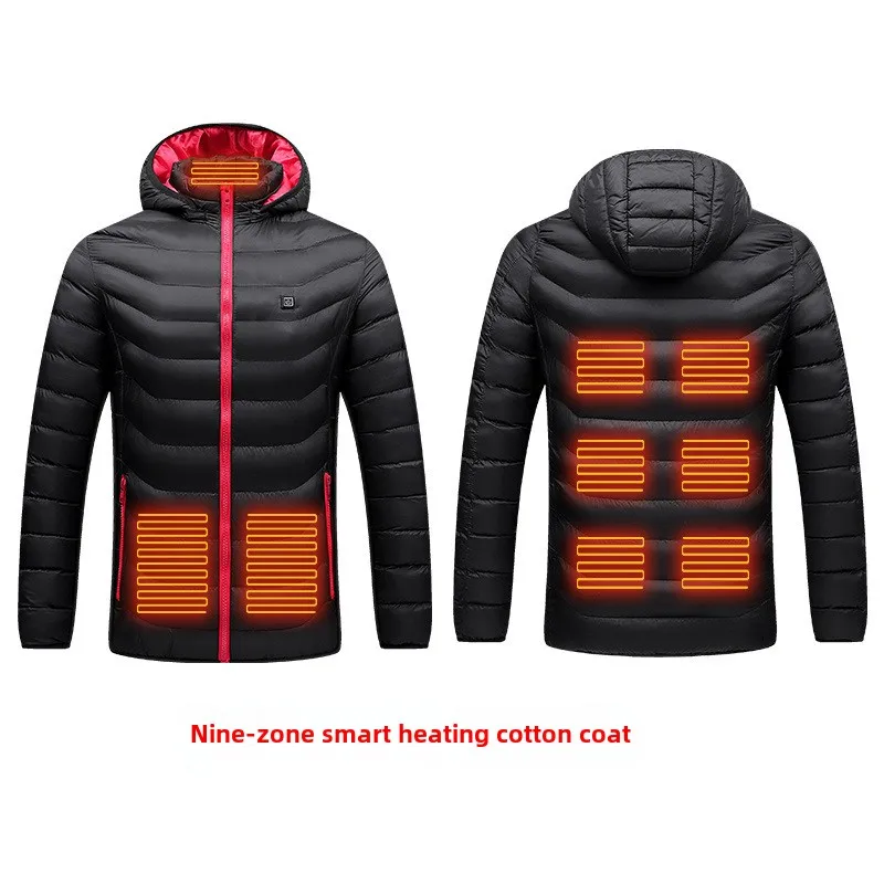 

Winter New District 9 Heating Cotton-Padded CoatUSBIntelligent Heating Whole Body Constant Temperature Warm Coat