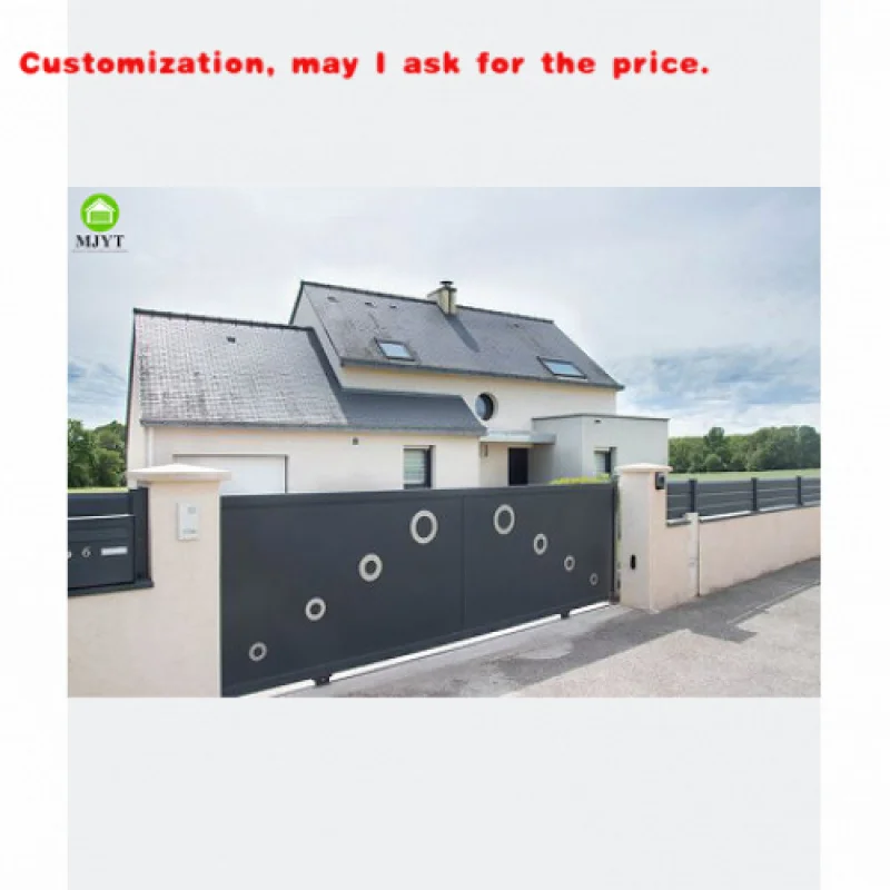 

на заказ. Современная телескопическая алюминиевая система безопасности для раздвижных дверей с однодверной решеткой для забора и решеткой. Дизайн двери фермы.