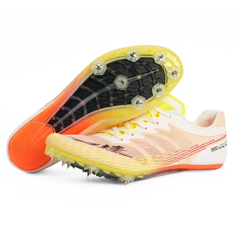 Lara Star Professional Spikes Sprint Sport Shoes Men Women Track And field Short Medium Athletic Competition Running Sneakers