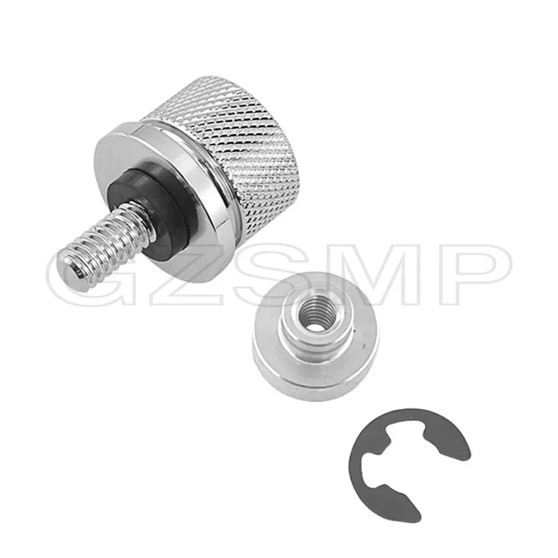 Motorcycle Black/Chrome Seat Bolt Screw For Harley Touring Road King Street Glide Softail Dyna Sportster XL Street Bob 96-19