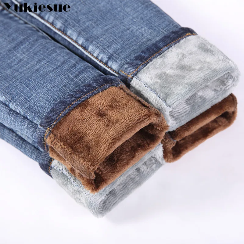 Winter Jeans for Women female Velvet Thicker warm Women's Clothing Stretch denim pencil Jeans Woman Warm Trousers Cowboy Pants