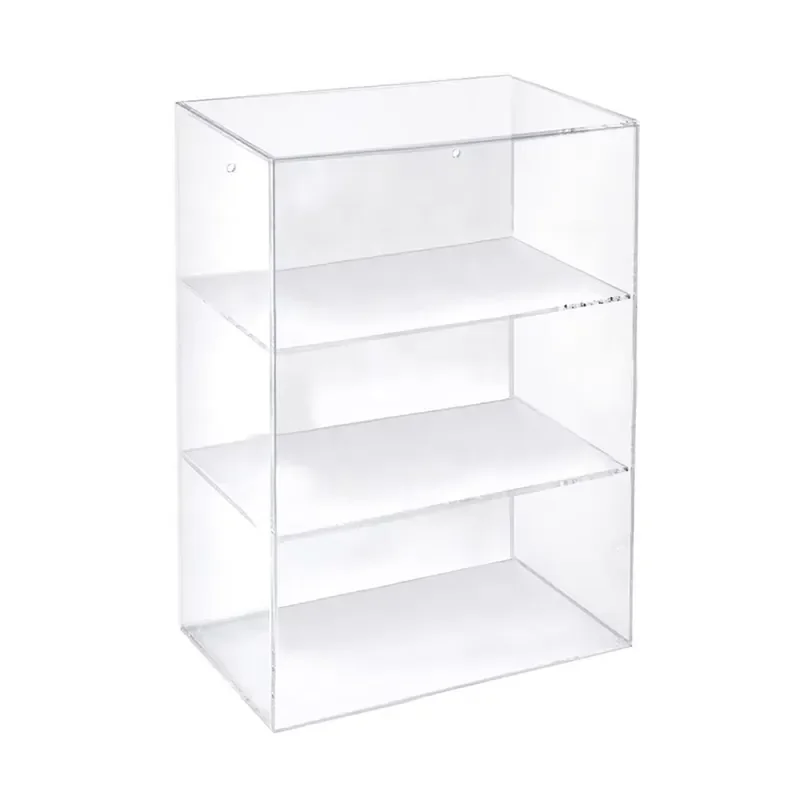 

Acrylic Display Cabinet with Lock for Retail Store Rectangle Clear Locked Acrylic Showcase for Merchandise Display