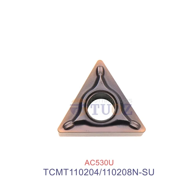 Cnc Turning Tools para Lathe Cutter Carbide Inserts Tcmt110204n-su Ac530u Tcmt110208n-su 100 Original Tcmt 110204 110208 N-su Tc11