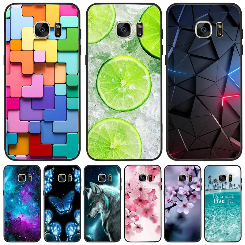 

For Samsung Galaxy S7 edge Case Cover Cute Letters Soft Silicone Coque Phone Case For Samsung s 7 S7 edge S7edge G930 G935 cases