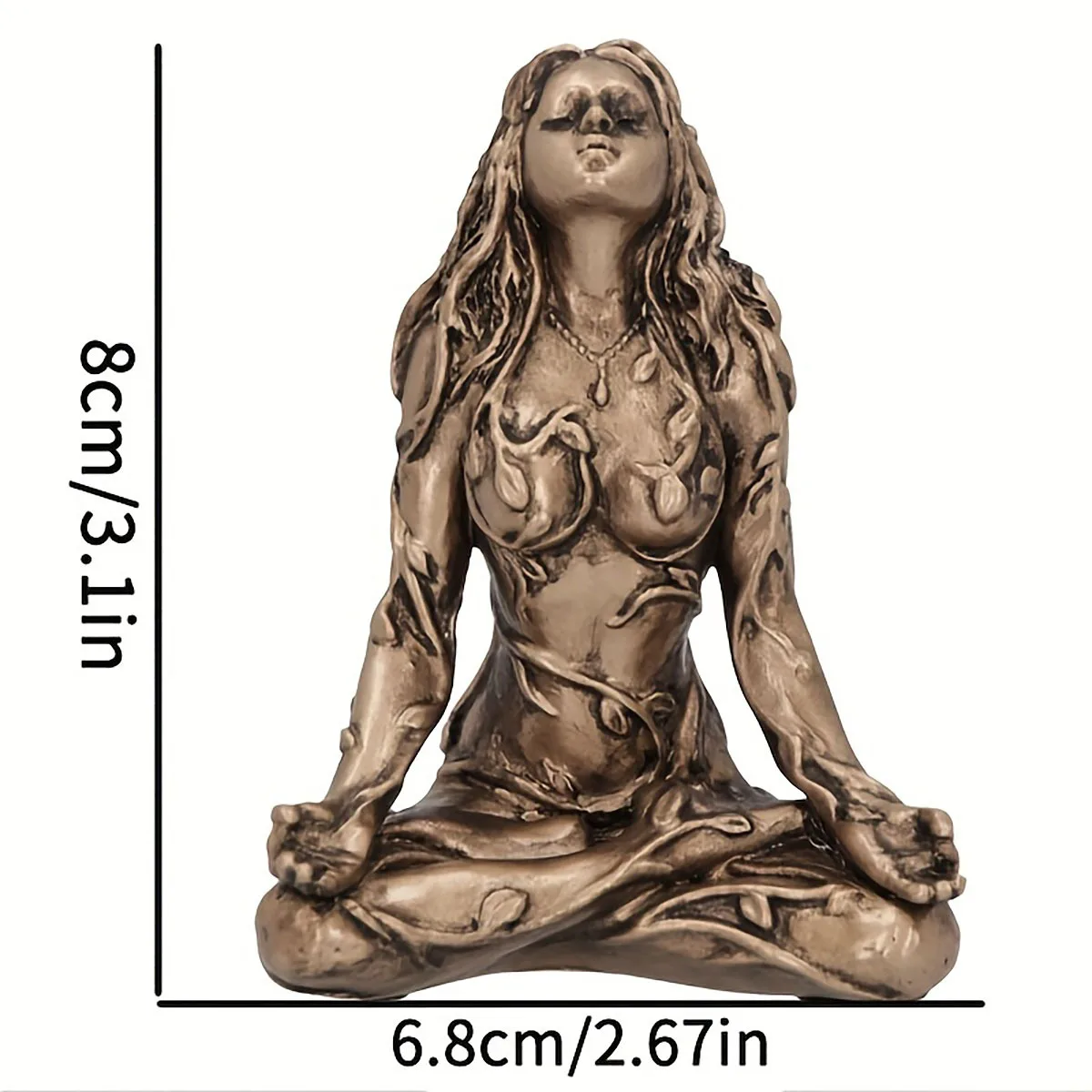 

New model, mini mother of the earth, Gaia resin handicraft outdoor home decoration small ornament