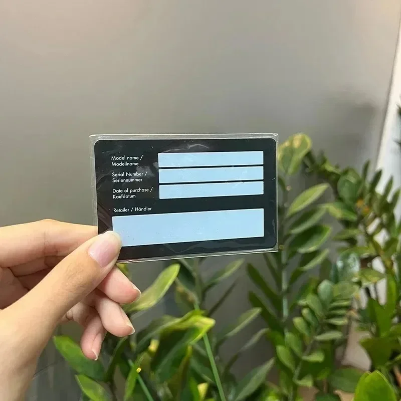 مخصص بطاقة المعايدة مربع VIP بطاقة الائتمان التعبئة والتغليف هدية ووتش مربع بطاقة الضمان #1