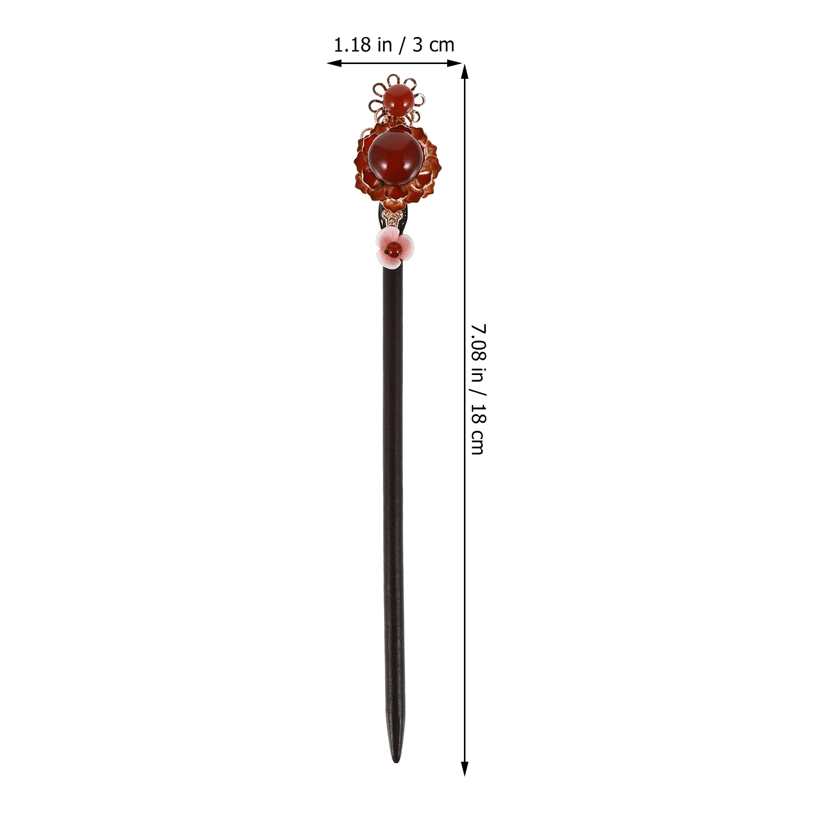 

1pc Classic Hairpin Styling Fork Retro Decor Stick Vintage Design Girls Elegance Ancient Culture Great Gift Practical