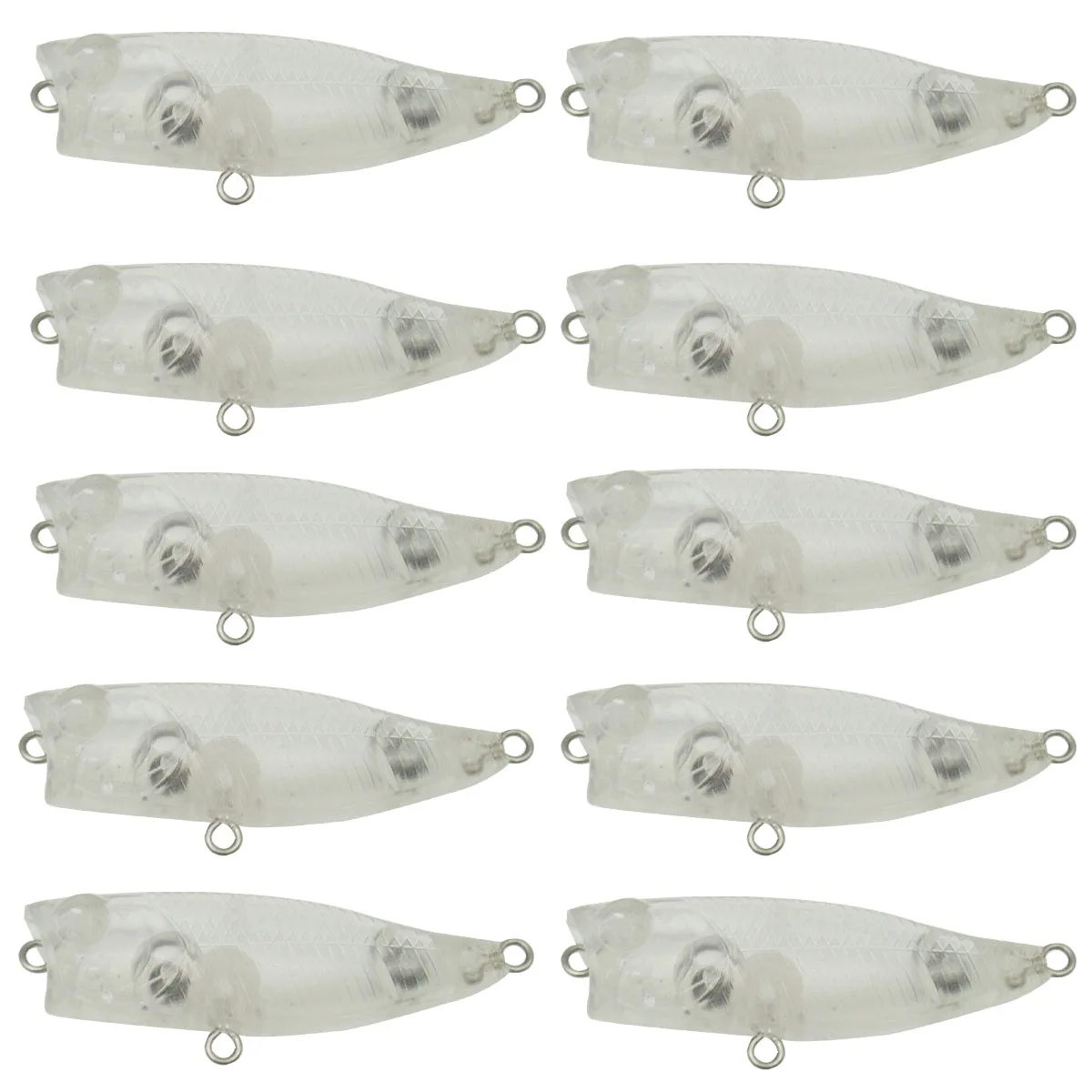 10-iscas-de-pesca-abs-popper-nao-pintadas-de-45mm-29g-crankbait-em-branco-8256--olho-livre-de-cuidados
