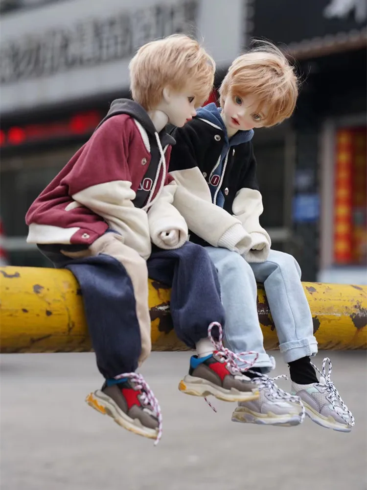 Baseball Jacket Top For BJD 1/6 1/4 1/3 SD17 Uncle Doll Clothes Custom CMB249