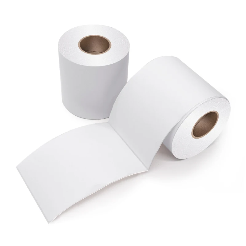 Factory Direct Sale Cheap Price Thermal Courier Face Sheet Paper Roll 80mm 100x100mm for Logistics Courier Supermarket Bank Hote