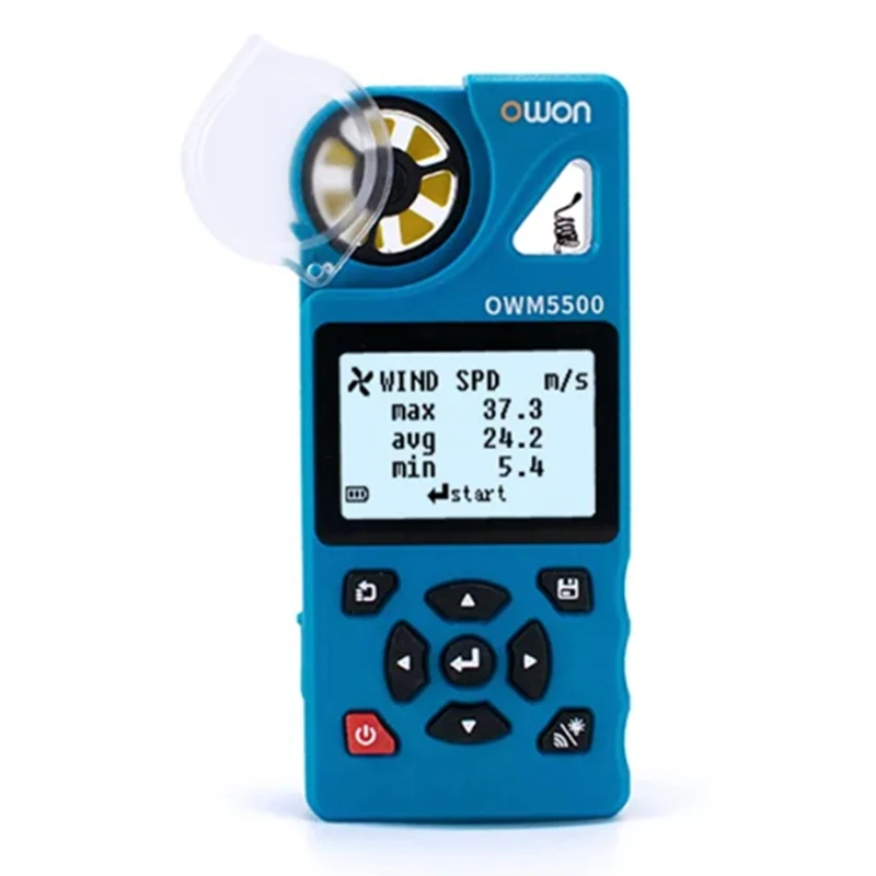 

Owon Tuya 7-In-1 Digital Anemometer 0.6-40 M/S Rang Temperature Humidity Tester Speedometer Support Data Storage