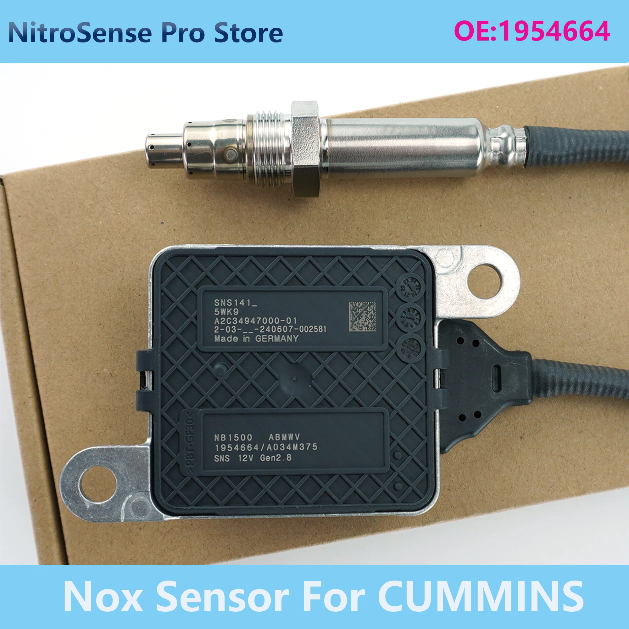 

1954664 SNS141 Nitrogen Oxide Sensor Fits For Cummins ISB engine NOx sensor