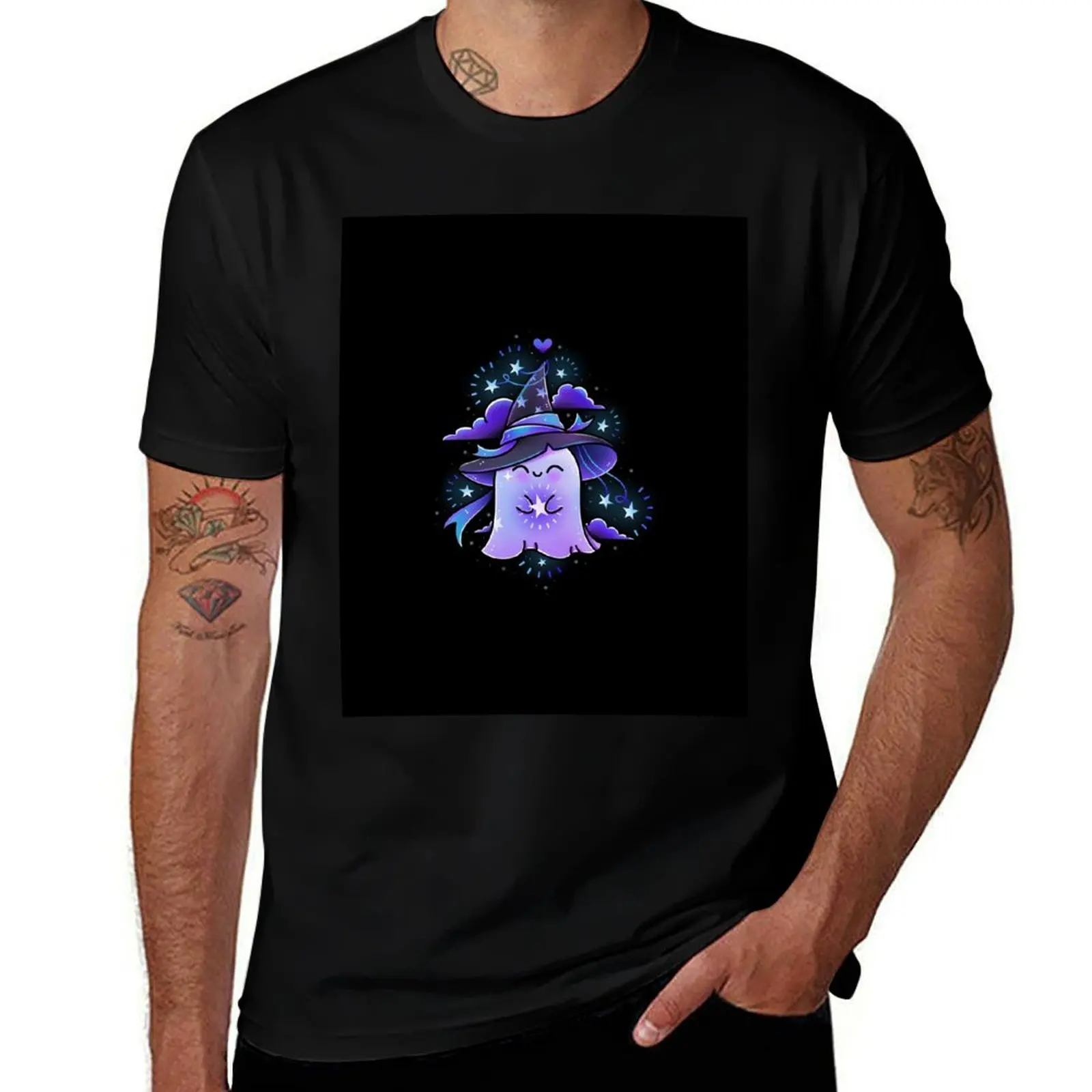 

Happy witchy ghost T-Shirt man t shirt graphic man t shirts for men