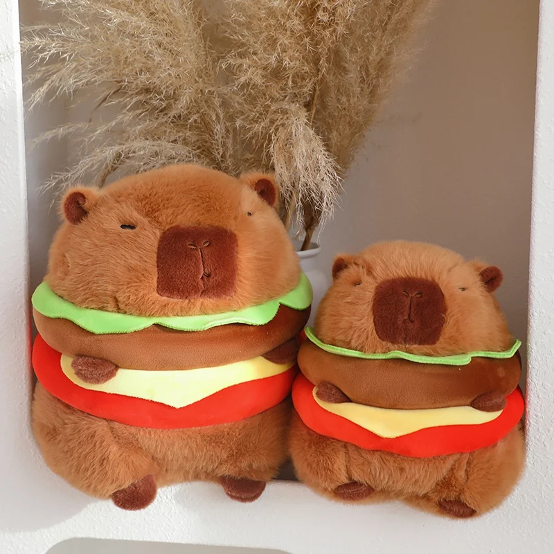 Hot Sale Kawaii Capybara Flower Plush Doll Simulation Stuffed Toy Animals Super Soft Funny Boys Girls Birthday Gifts Home Decor