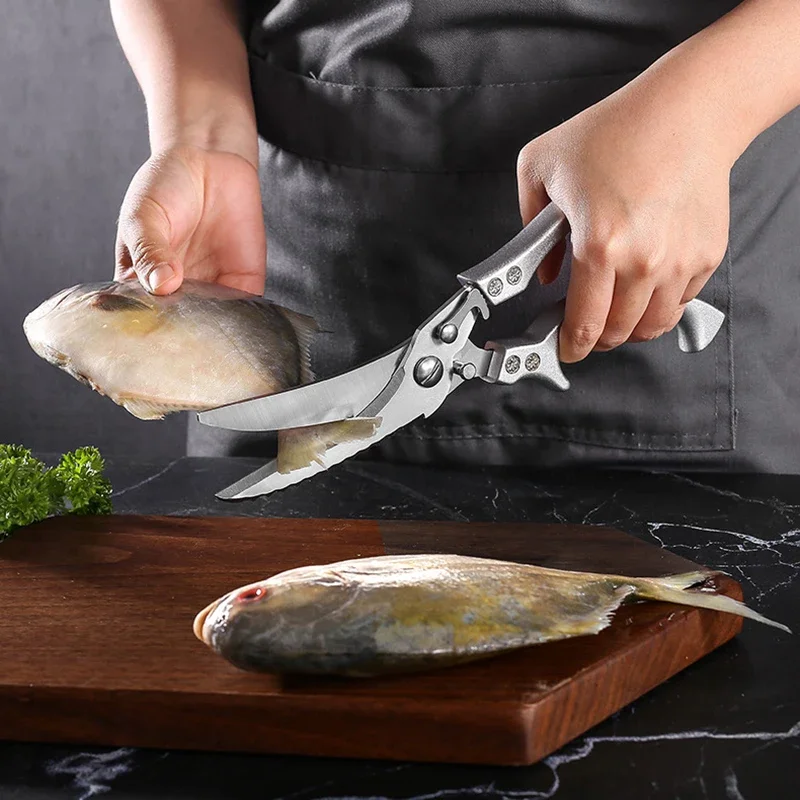 Heavy Duty Poultry Shears Ultra Sharp Poultry Scissors Stainless Steel Meat Scissors Kitchen Shear for Bone Barbecue Scissor