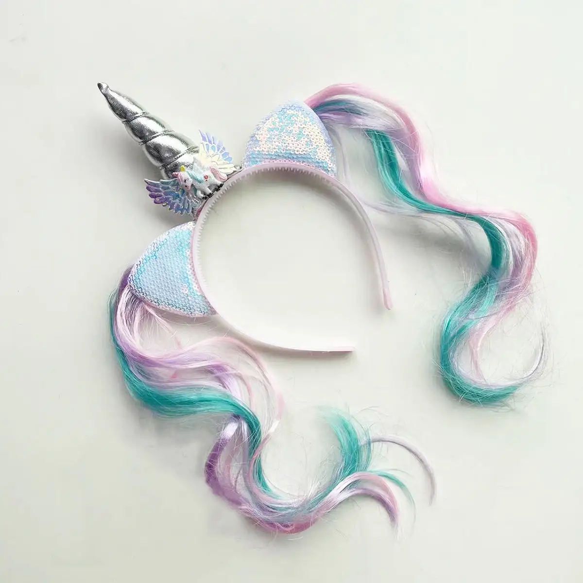 Unicorn Birthday Girl Headband Baby Shower Party Cute Kids Hair Hoop Hairbands Accessories Unicorn Birthday Party Decor Headwear