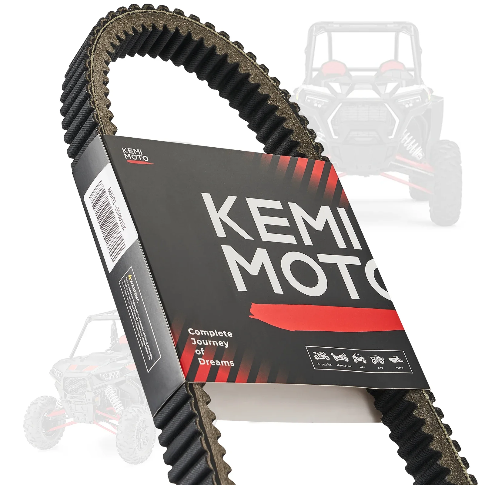 KEMIMOTO UTV Carbon Drive Belt Compatible with Polaris RZR XP 1000 / XP 4 1000 /S 1000 /Trail S/ General 1000 2013-2025 #3211180