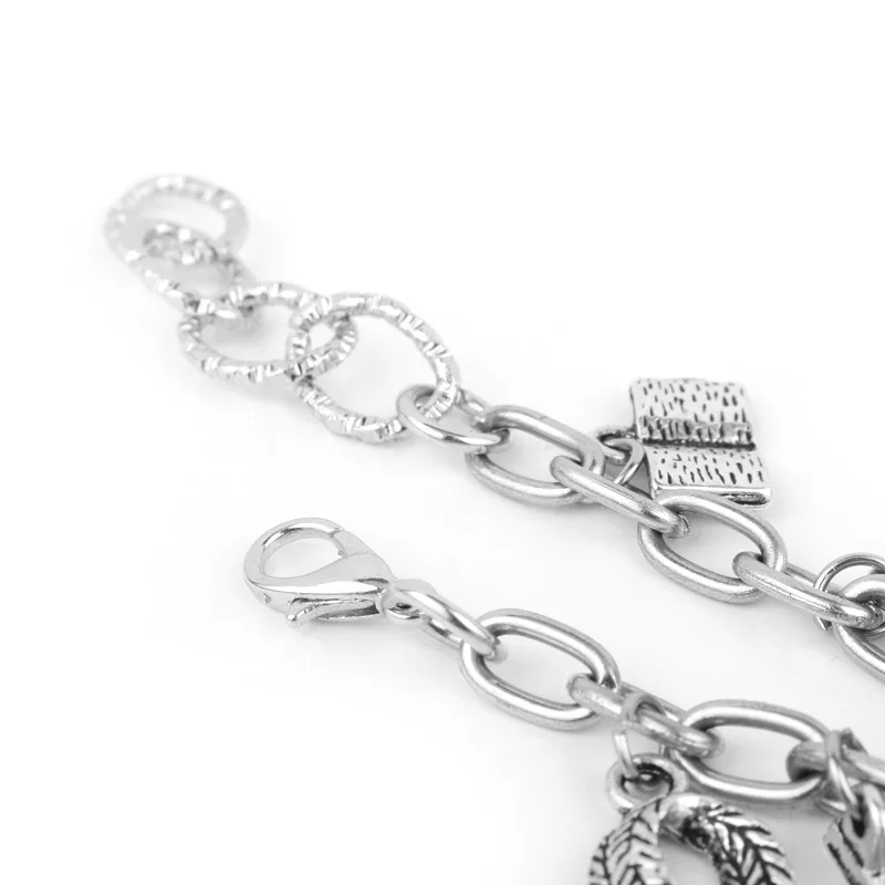 Pulsera escolar de magia de película para mujer, sombrero de búho dorado, colgante de escoba para coche, joyería, pulseras de aleación, juguetes de regalo