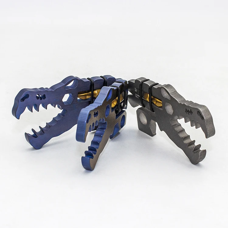 New Arrival Outdoor EDC Titanium Alloy Dinosaur Multi-function Self Defense Survival Tool Daily Emergency Equipment Travel Tools