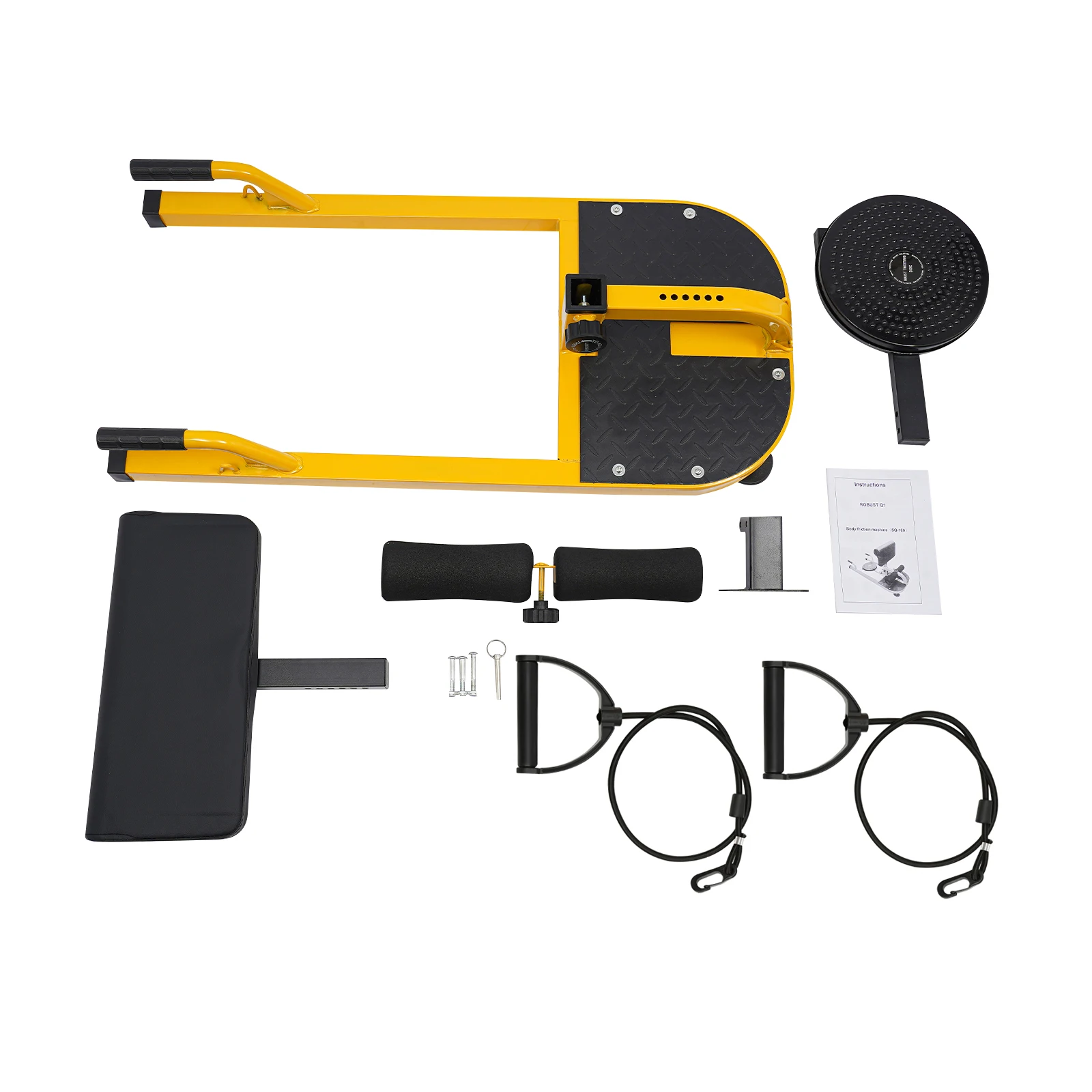 Machine de squat profond en acier moderne, mousse, PU, caoutchouc, plastique, outil de squat profond, Machine de squat profond réglable