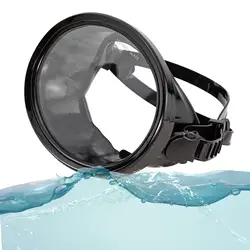 Single Lens Diving Mask for Adults Anti Fog Tempered Glass Lens Eyewear Leakproof Wide View Swim Mask Oval Shape Snorkeling Mask