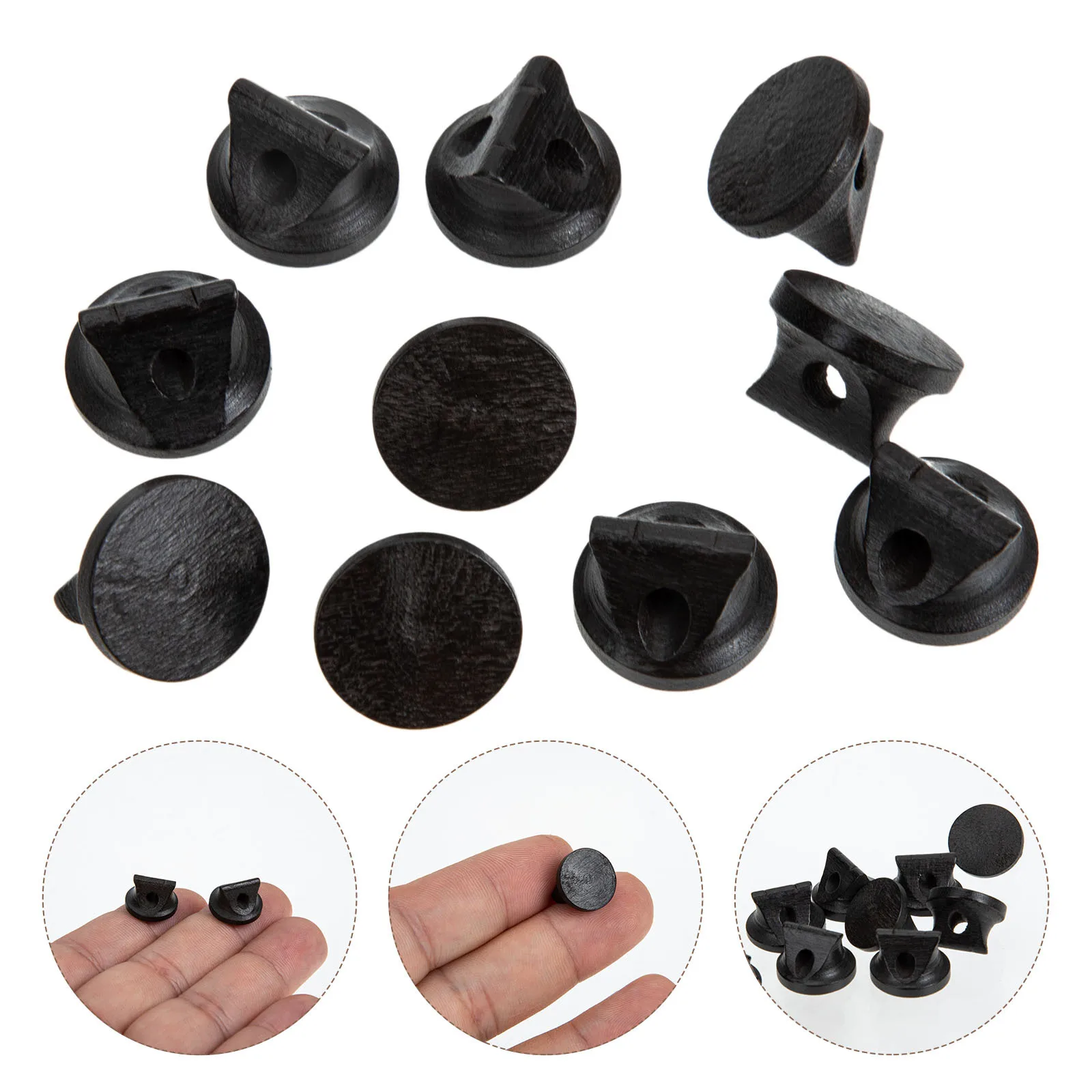 

10Pcs Erhu Bridge Professional Wood Instrument Bridge Replacement Parts Improve Tone Accessories for Erhu Musical Instrument