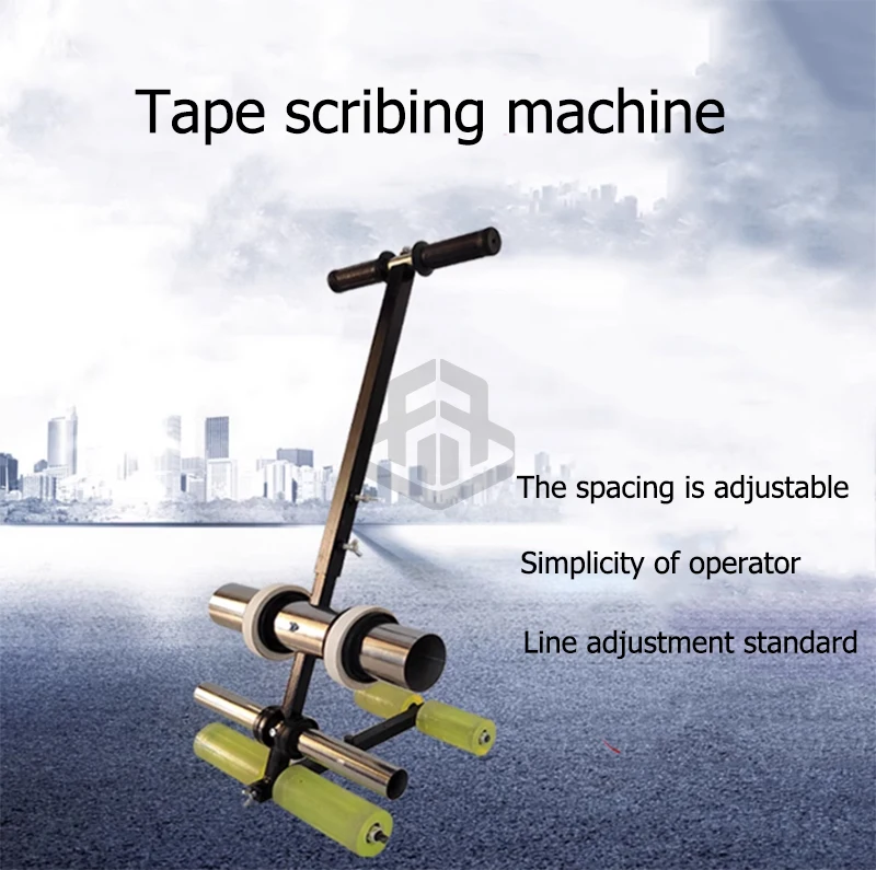 Engine Powered Court Tape Machine Anti-Slip Surface for Road Playground Basketball Court Line Marking High Load Moment Easy